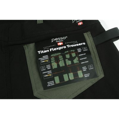 Darbo kelnės Pesso TITAN Flexpro 125, žalios - Image 10