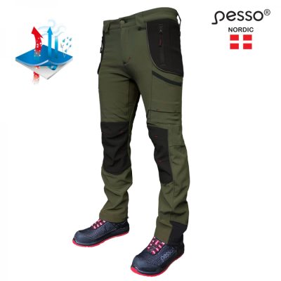 Softshell kelnės Pesso NEBRASKA, chaki