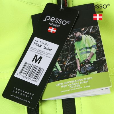Darbo švarkas Pesso Titan 125, geltonas - Image 5