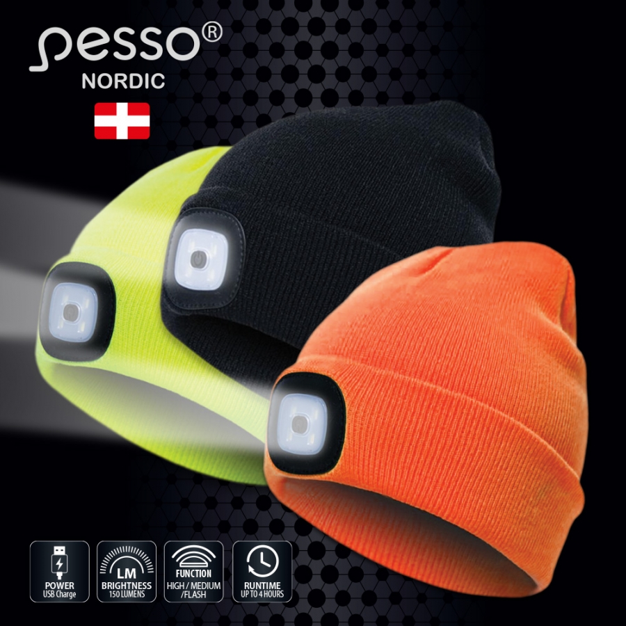 Megzta kepurė Pesso KLED su LED lemputėmis - Image 2