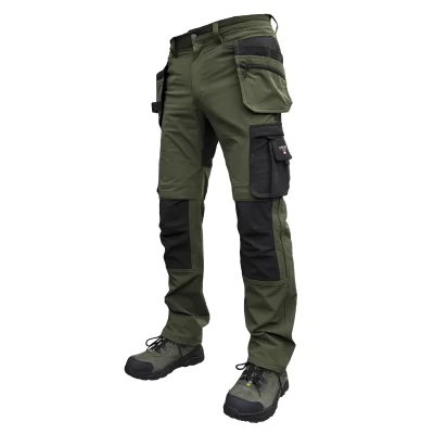 Darbo kelnės Pesso Nexus Flexpro 185, Olive Green - Image 6