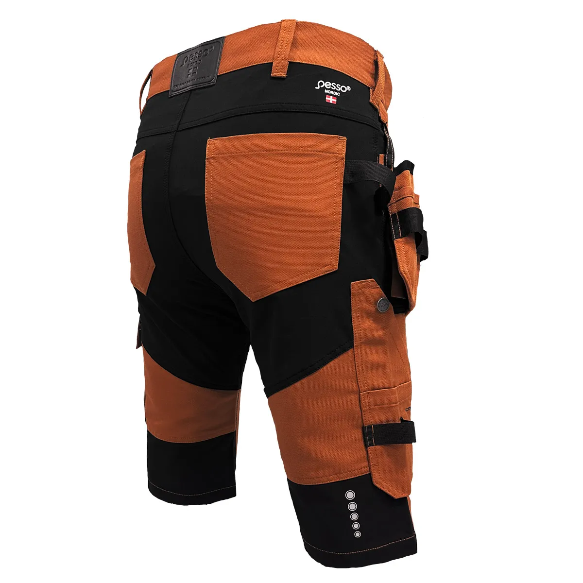 Darbo šortai Pesso TITAN Flexpro 125, Mountain Brown - Image 2